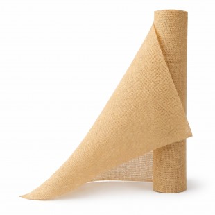 Plasă sac crem 48 cm × 3 m pentru ambalat flori